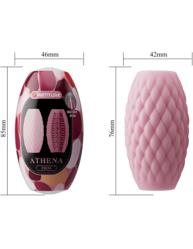 PRETTY LOVE ATHENA EROS MASTURBADOR MASCULINO SILICONA ROSA
