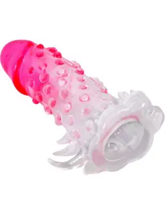 PRETTY LOVE WILFORD FUNDA REALISTICA ALARGADORA CON RELIEVE PARA PENE ROSA 2