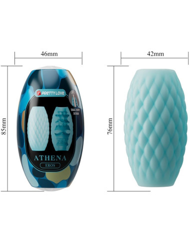 PRETTY LOVE ATHENA EROS MASTURBADOR MASCULINO SILICONA CELESTE