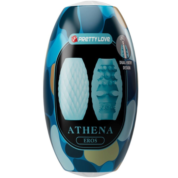PRETTY LOVE ATHENA EROS MASTURBADOR MASCULINO SILICONA CELESTE
