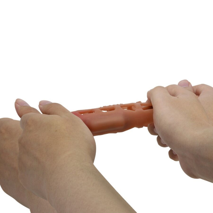 PRETTY LOVE PRESTON FUNDA PARA PENE CON VIBRACION DE 18 CM