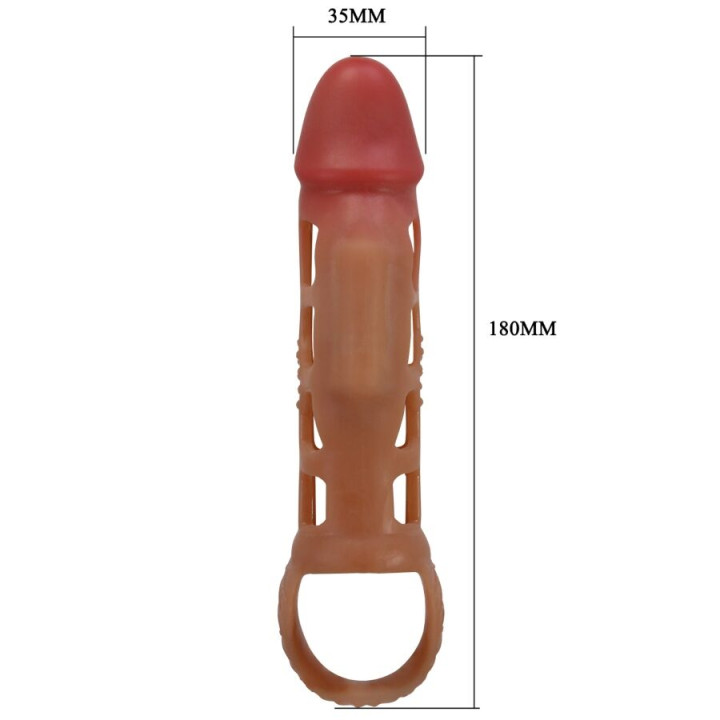 PRETTY LOVE PRESTON FUNDA PARA PENE CON VIBRACION DE 18 CM