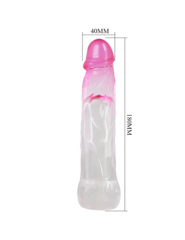 PRETTY LOVE NERON FUNDA REALISTICA ALARGADORA DE 6 CM PARA PENE ROSA