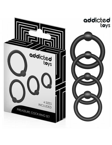 ADDICTED TOYS SET ANILLOS SILICONA DE PRESIAN