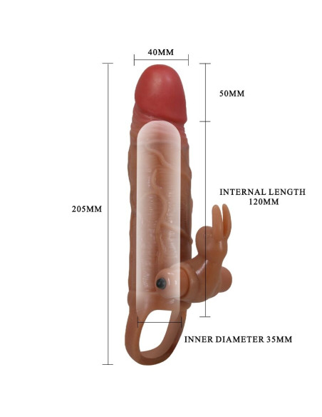 PRETTY LOVE OSMAR FUNDA PARA PENE ESTIMULADOR DE CLITORIS CON VIBRACION
