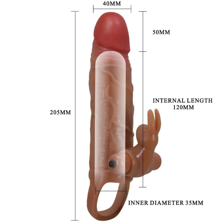 PRETTY LOVE OSMAR FUNDA PARA PENE ESTIMULADOR DE CLITORIS CON VIBRACION