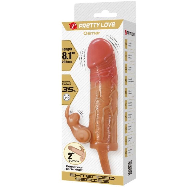 PRETTY LOVE OSMAR FUNDA PARA PENE ESTIMULADOR DE CLITORIS CON VIBRACION