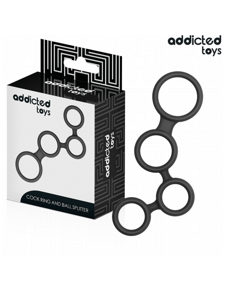 ADDICTED TOYS ANILLO PARA EL PENE CON DIVISORES PARA TESTACULOS