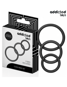 ADDICTED TOYS SET DE ANILLOS SILICONA MODELO 2
