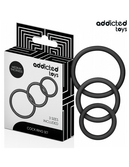 ADDICTED TOYS SET DE ANILLOS SILICONA MODELO 2 ADDICTED TOYS SET DE ANILLOS SILICONA MODELO 2