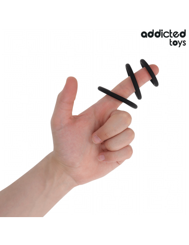 ADDICTED TOYS SET DE ANILLOS SILICONA MODELO 2