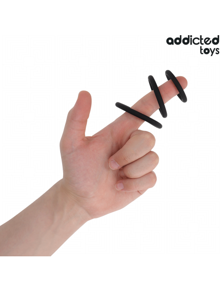 ADDICTED TOYS SET DE ANILLOS SILICONA MODELO 2 ADDICTED TOYS SET DE ANILLOS SILICONA MODELO 2