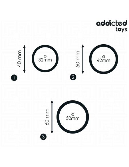 ADDICTED TOYS SET DE ANILLOS SILICONA MODELO 2 ADDICTED TOYS SET DE ANILLOS SILICONA MODELO 2