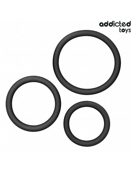 ADDICTED TOYS SET DE ANILLOS SILICONA MODELO 2 ADDICTED TOYS SET DE ANILLOS SILICONA MODELO 2