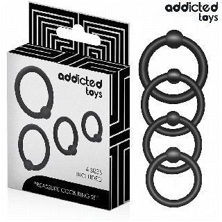 ADDICTED TOYS SET ANILLOS SILICONA DE PRESION