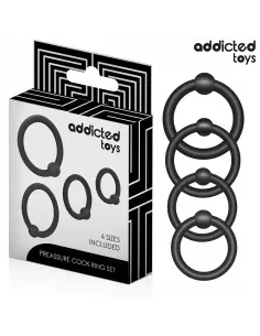 ADDICTED TOYS SET ANILLOS SILICONA DE PRESION