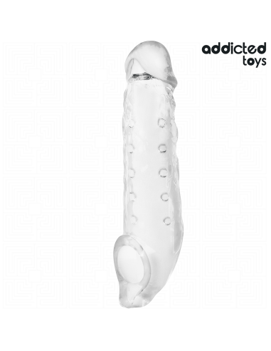 ADDICTED TOYS FUNDA PARA EL PENE TRANSPARENTE TALLA S 23 CM