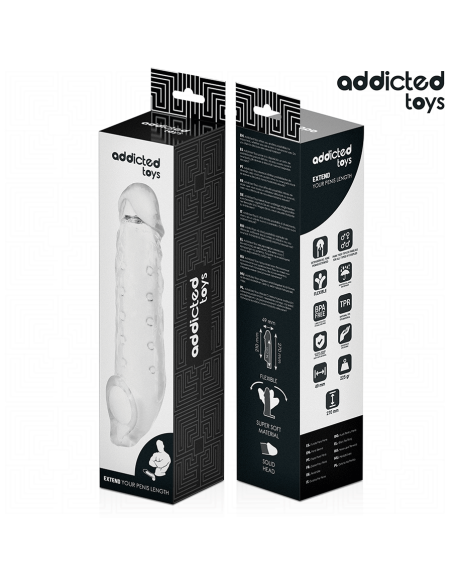 ADDICTED TOYS FUNDA PARA EL PENE TRANSPARENTE TALLA S 23 CM ADDICTED TOYS FUNDA PARA EL PENE TRANSPARENTE TALLA S 23 CM