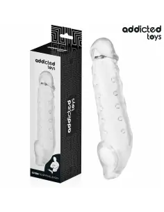 ADDICTED TOYS FUNDAS PARA EL PENE TRANSPARENTE TALLA M 27 CM
