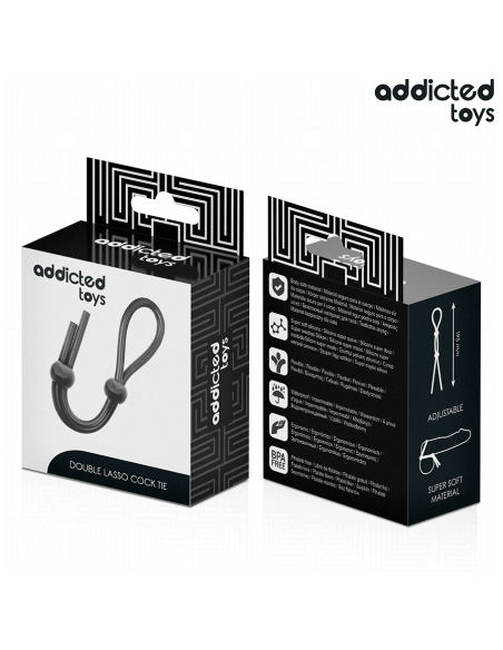 ADDICTED TOYS CUERDA SILICONA PARA EL PENE DE LAZO DOBLE ADDICTED TOYS CUERDA SILICONA PARA EL PENE DE LAZO DOBLE