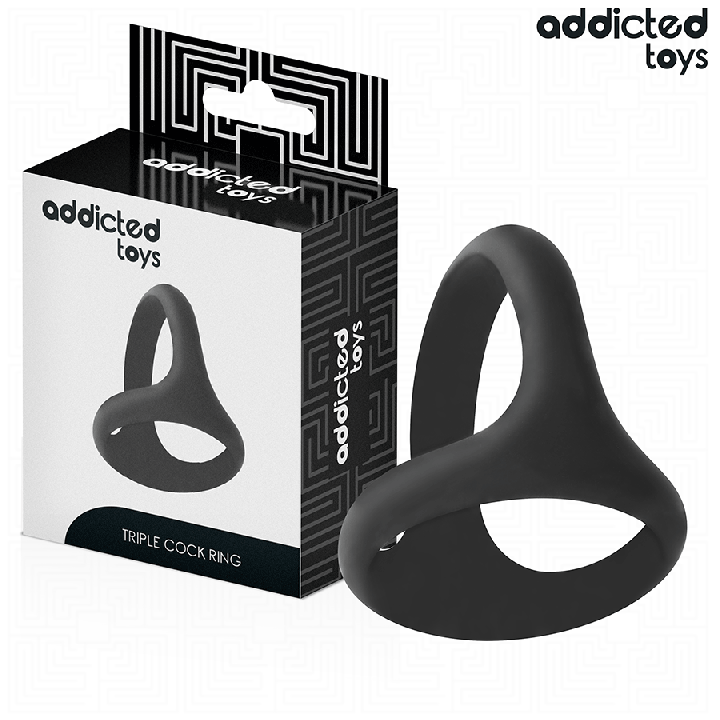 ADDICTED TOYS ANILLO TRIPLE GRUESO PARA EL PENE