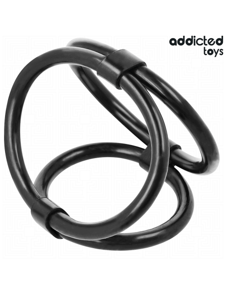 ADDICTED TOYS ANILLO TRIPLE PARA EL PENE ADDICTED TOYS ANILLO TRIPLE PARA EL PENE