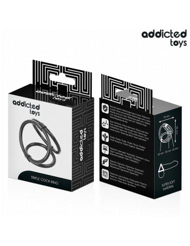 ADDICTED TOYS ANILLO TRIPLE PARA EL PENE