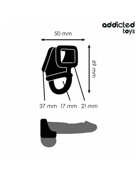 ADDICTED TOYS ANILLO JAULA PARA EL PENE ADDICTED TOYS ANILLO JAULA PARA EL PENE