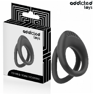 ADDICTED TOYS ANILLO TEXTURIZADO DOBLE PARA EL PENE