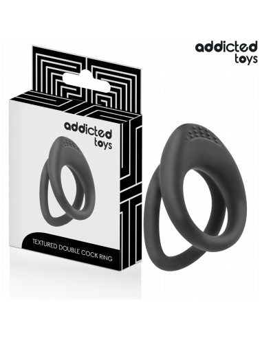 ADDICTED TOYS ANILLO TEXTURIZADO DOBLE PARA EL PENE