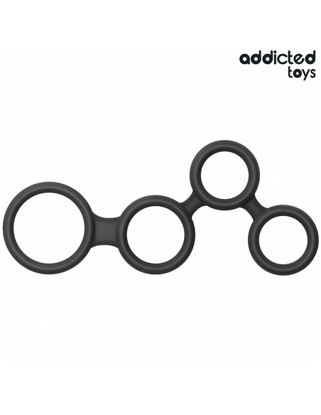 ADDICTED TOYS ANILLO PARA EL PENE CON DIVISORES PARA TESTICULOS ADDICTED TOYS ANILLO PARA EL PENE CON DIVISORES PARA TESTICULOS