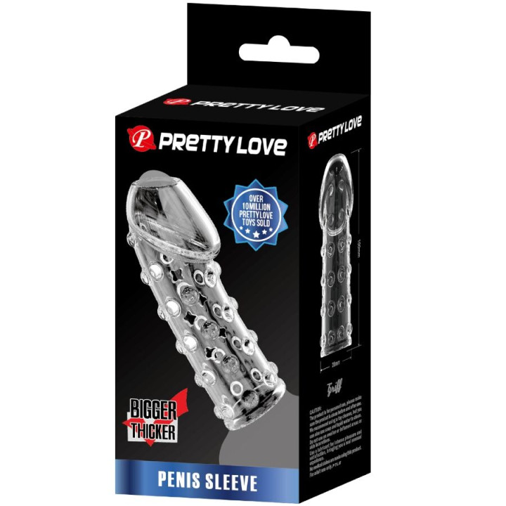 PRETTY LOVE FUNDA PARA PENE APRETADA Y VOLUMINIZADORA TRANSPARENTE