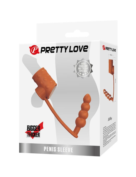 PRETTY LOVE FUNDA PARA PENE CON PLUG ANAL NATURAL PRETTY LOVE FUNDA PARA PENE CON PLUG ANAL NATURAL