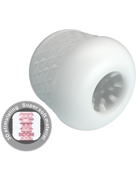 PRETTY LOVE CRYSTLE MASTURBADOR MASCULINO BLANCO PRETTY LOVE CRYSTLE MASTURBADOR MASCULINO BLANCO
