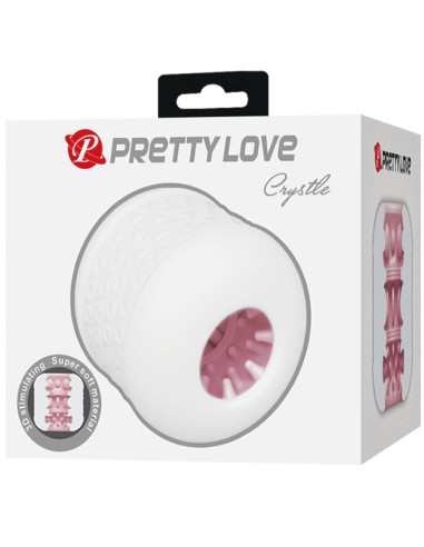 PRETTY LOVE CRYSTLE MASTURBADOR MASCULINO BLANCO