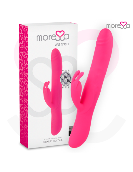 MORESSA WARREN IMPULSOR OSCILANTE Y POTENTE VIBRACIAN PREMIUM SILICONA RECARGABLE