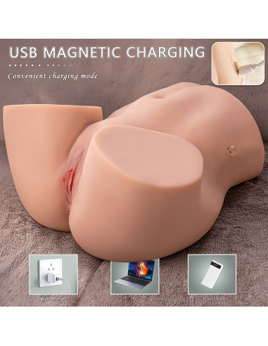 XISE ETHEL THRUSTING MASTURBADOR VAGINA REALISTICO CON VIBRACION MULTIPOSICION