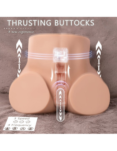 XISE ETHEL THRUSTING MASTURBADOR VAGINA REALISTICO CON VIBRACION MULTIPOSICION
