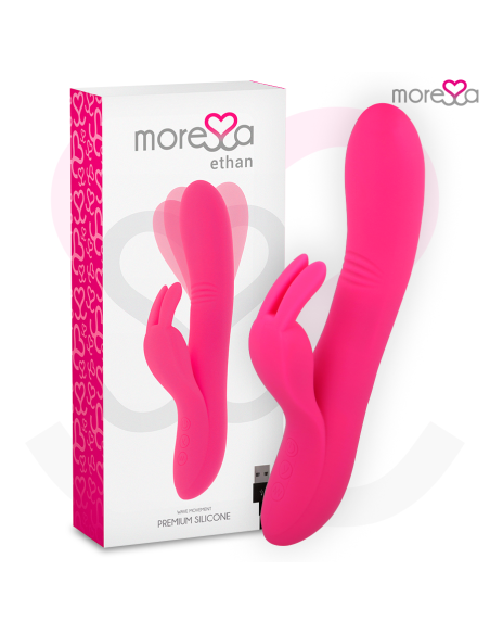 MORESSA ETHAN EFECTO WAVE MAS POTENTE VIBRACIAN PREMIUM SILICONE RECARGABLE