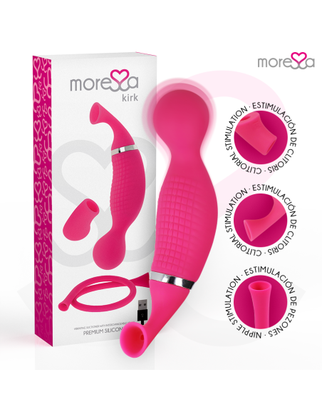 MORESSA KIRK DUO ONDAS ESTIMULADORAS MASAJEADOR MULTI PRESTACIONES PREMIUM SILICONE RECARGABLE