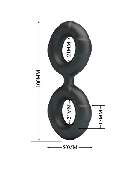 CRAZY BULL RADWAN ANILLO DOBLE SILICONA MODELO 19