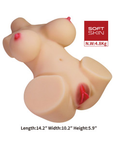 CRAZY BULL EMMA TORSO FEMENINO REALISTA VAGINA Y ANAL 48 KG 2