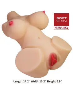 CRAZY BULL EMMA TORSO FEMENINO REALISTA VAGINA Y ANAL 48 KG 2