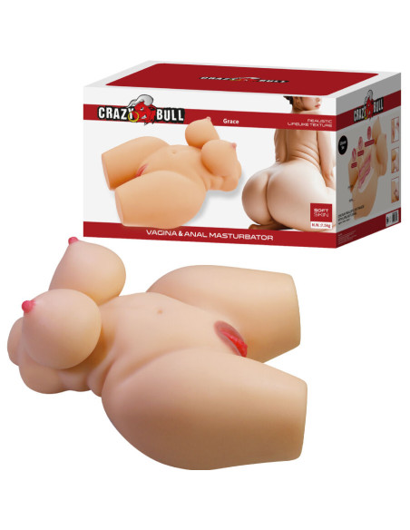 CRAZY BULL GRACE TORSO FEMENINO REALISTA VAGINA Y ANAL 75 KG CRAZY BULL GRACE TORSO FEMENINO REALISTA VAGINA Y ANAL 75 KG