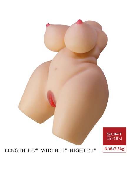 CRAZY BULL GRACE TORSO FEMENINO REALISTA VAGINA Y ANAL 75 KG CRAZY BULL GRACE TORSO FEMENINO REALISTA VAGINA Y ANAL 75 KG