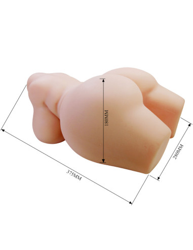 CRAZY BULL GRACE TORSO FEMENINO REALISTA VAGINA Y ANAL 75 KG