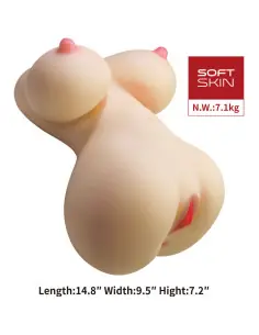 CRAZY BULL FIONA TORSO FEMENINO REALISTA VAGINA Y ANAL 71 KG 2