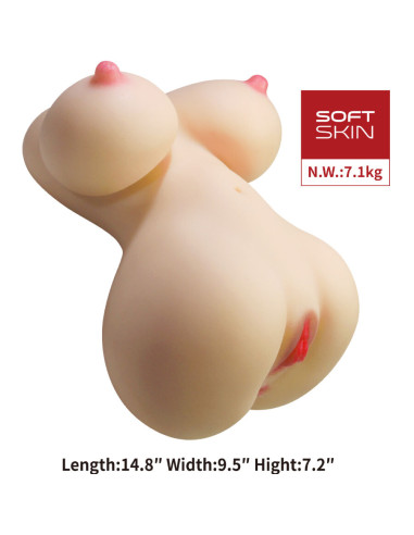 CRAZY BULL FIONA TORSO FEMENINO REALISTA VAGINA Y ANAL 71 KG