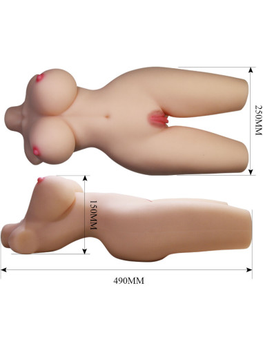 CRAZY BULL TIFFANY TORSO FEMENINO REALISTA VAGINA Y ANAL 55 KG