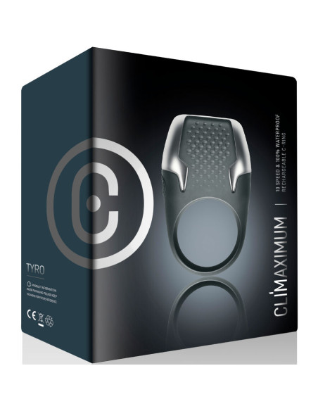 CLIMAXIMUM TYRO ANILLO VIBRADOR PARA PENE LUCES LED CLIMAXIMUM TYRO ANILLO VIBRADOR PARA PENE LUCES LED